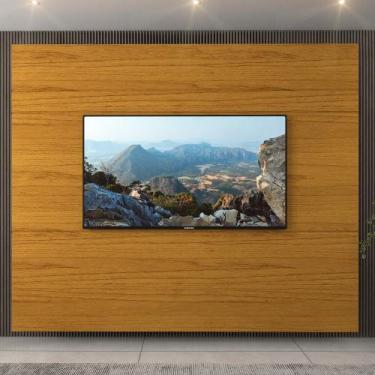 Imagem de Painel para TV até 85 Polegadas em MDF Luminare Gelius, Naturale