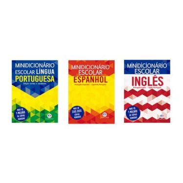 Imagem de Kit com 3 Livros Minidicionário Escolar - Ciranda Cultural