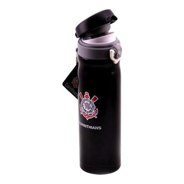 Imagem de Garrafa Térmica Inox Corinthians Produto Oficial - 420ml