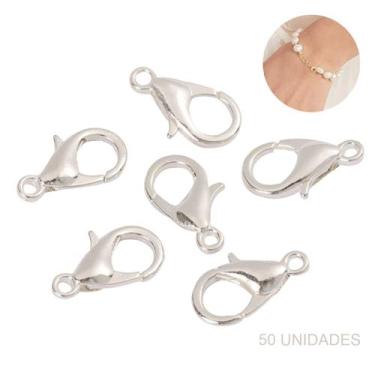 Imagem de Fecho Lagosta Para Bijouteria Pulseira 12mm Metal 50 Peças - Levolpe