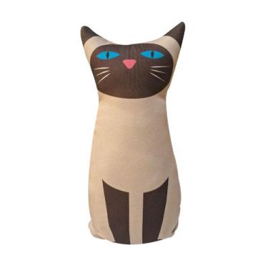 Imagem de Peso de Porta Gatos Kawaii Decoração Divertida - Geek Vip, Gato Siamês