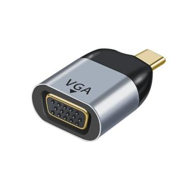 Imagem de MIXVIRGO Adaptador USB C para VGA VGA para cabo USB tipo C adaptador de monitor para tablet, telefone, laptop 1080p 60hz