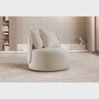 Imagem de Poltrona Redonda Orgânica Moon Nude