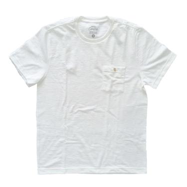 Imagem de CAMISETA MASCULINA EM TECIDO FLAME, LISA, COR BRANCA, COM BOLSO, MARCA BASIC +, TAMANHO GG
