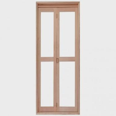 Imagem de Porta de Madeira Camarão 213x94cm com Marco e Batente 14cm ewk P25 Rondosul