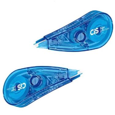 Imagem de Corretivo Em Fita 5mm X 5,5m Cis Tape Kit C/2 Branquinho