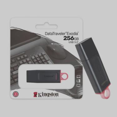 Imagem de Pen Drive 256GB Kingston DataTraveler Exodia USB 3.2