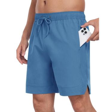 Imagem de Calções de banho MoFiz Shorts de natação com forro de compressão para homens