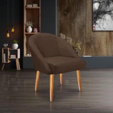Imagem de Cadeira Lua Veludo Decorativa Luxo Poltrona Lua Sala de Estar, Salão, 