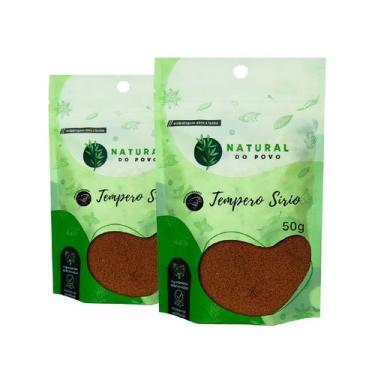 Imagem de Tempero Gourmet Sírio Em Pó 100% Orgânico Kit 2 Pouch 50g  - Natural d
