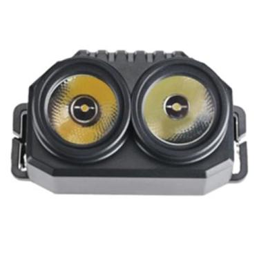 Imagem de Lanterna de cabeça com luz LED para ambientes externos de alta potência, recarregável por USB, lanterna de cabeça à prova d'água para pesca noturna