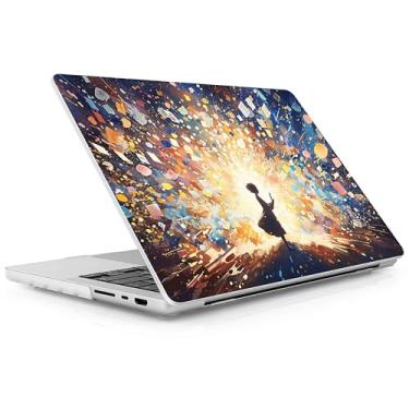 Imagem de Lepeoac Capa rígida para MacBook Pro de 16 polegadas 2021 2022 2023 2024 versão A3186 A3403 M4 A2991 M3 A2780 M2 A2485 M1 Pro/Max, capa rígida com protetor de tela e capa de teclado, luzes coloridas e