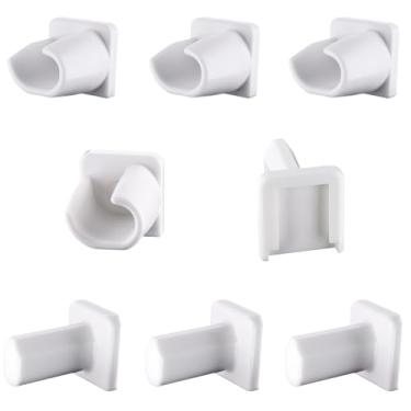 Imagem de 819091 Kit de suporte de prateleira de geladeira, adequado para Whirlpool, Maytag, KitchenAid, Jenn-Air, Amana, Magic Chef, Admiral, Norge, Roper Refrigerator| 819091 Kit de parafusos para freezer