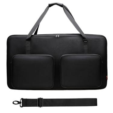 Imagem de XANAD Capa de controle de DJ com rodas compatível com DDJ 1000/1000SRT/ FLX10/RX2/RX3/REV7, bolsa de rolo acolchoada com vários bolsos, estojo DJ Mixer DJ Gig-bag