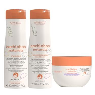 Imagem de Kit Arvensis Cachinhos Shampoo Cond. Máscara Ondulados