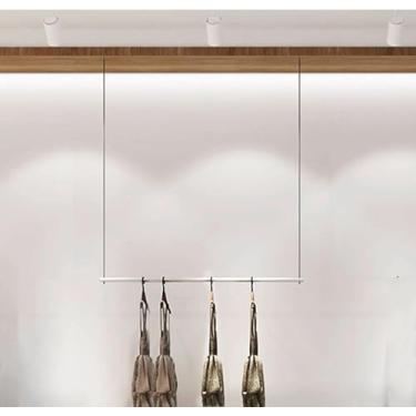 Imagem de Vestuário De Vestuário Rack De Roupas De Altura Ajustável Prateleira De Loja De Roupas Teto Vestido De Noiva Pendurado Rack De Cabide Armazenamento, Prateleira Organizadora De Qu, C, 60cm