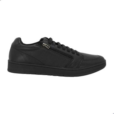 Imagem de Sapatênis Casual Masculino Freeway Jhon02 3138 Couro Preto