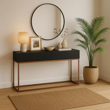 Imagem de Buffet P/ Hall De Entrada Aparador Estilo Robusto Industrial