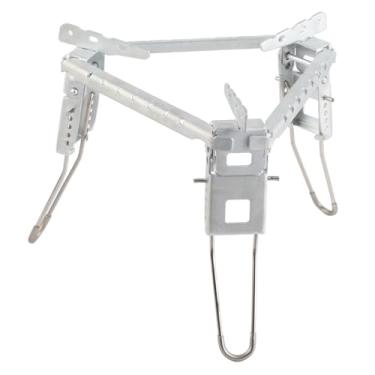Imagem de Fogão A Gás Dobrável Suporte De Pote De Acampamento Suporte De Fogão Ao Ar Livre Suporte De Triângulo Dobrável Para Cozinhar Suporte De Queimador Dobrável Suporte De Vasilhame Acessório De Acampamento