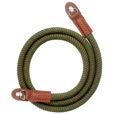 Imagem de VKO Alça de pescoço para câmera de algodão macio, alça de ombro compatível com Sony A6600 A6400 A6000 A6300 A6500 A5100 RXIR II RX10 X100F X-T30 X-T20 X-T3 X-T2 X70 X-Pro2 X-E3 X30 X10 X10000S X10S X10S X10S X10 Câmera 100T Verde