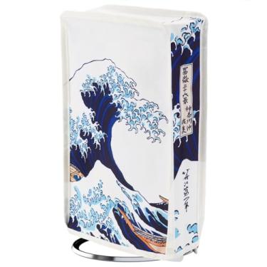Imagem de playvital Vertical Dust Cover for ps5 Slim Digital Edition(The New Smaller Design), Nylon Dust Proof Protector Waterproof Cover Sleeve for ps5 Slim Console - The Great Wave