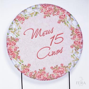 Imagem de Painel Decorativo para Festa 1,30x1,30 metros Vesti Fácil com Elástico 15 Anos - Fera P...