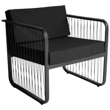 Imagem de Poltrona para Área Externa Santiago em Alumínio e Fibra Sintética Aces