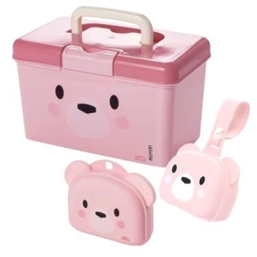 Imagem de Conjunto Infantil Maleta Farmácia com Tampa Basculante, Trava de Segurança e Alça de Transporte + Porta Chupeta de Viagem com Tampa Basculante, Fechamento de Pressão e Alça de Transporte + Saboneteira Infantil de Viagem com Tampa Basculante, Fechamento de Pressão e Alça de Transporte - Todos na cor 