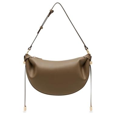 Imagem de Anne Klein Bolsa de ombro crescente, vison, Vison/Bronze, Small