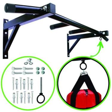 Imagem de Barra de Puxada para Exercícios  Barra Fixa Arterix Fitness  Suporte R