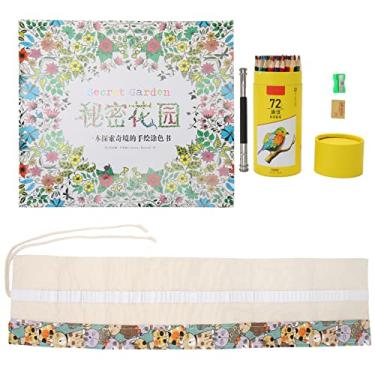 Imagem de 72 Kit de Lápis de Cor, Lápis Cor óleo Profissional Com Extensor Amador Extensor Eraser Desenhado Livro