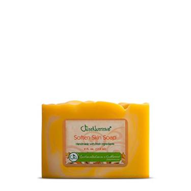 Imagem de Just Nutritive Sabonete Nutritivo Suavizante Para Psoríase, Acalma Eczema E Pele Seca Com Coceira, Tratamento Natural Homens Mulheres, Combater Crises 4 Oz