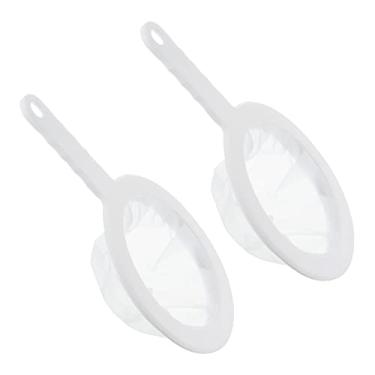 Imagem de PATIKIL Filtro de alimentos de 23 x 15 cm, 2 pacotes com 200 filtros de malha de cozinha, peneira de malha fina com alça para filtro, suco, café, leite de soja, branco