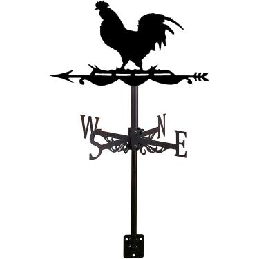 Imagem de Cata-vento De Galo Cata-vento De Metal Para Telhado De Quintal Sinal De Direção De Jardim Kit De Indicadores De Direção De Vento De Ferro Forjado Decoração De Casa De Fazenda Ao, D