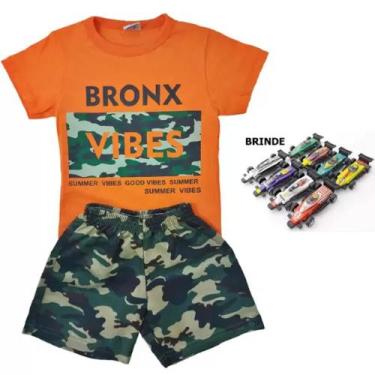 Imagem de Kit 3 Conjunto Infantil Menino Roupa Infantil Masculino Verão 4/6/8/10