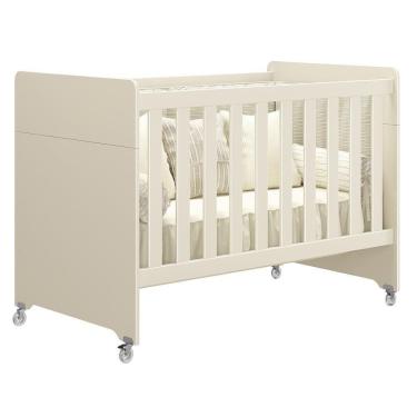 Imagem de Berço Evolution 4 Em 1 Areia Fosco Com Colchão Para Mini Berço - Reller Móveis Areia Fosco