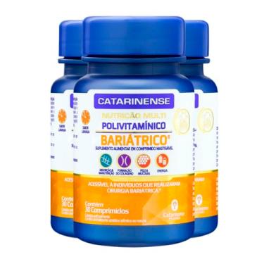 Imagem de Kit 3 Multi Polivitamínico Bariátrico Catarinense 30 Comprimidos
