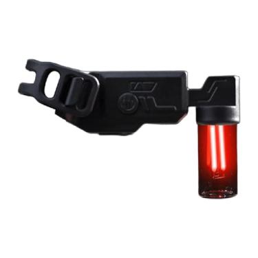 Imagem de KiBcsLic Lanterna traseira de bicicleta, luz de ciclismo, lanterna traseira de bicicleta para viagens ao ar livre, Vermelho