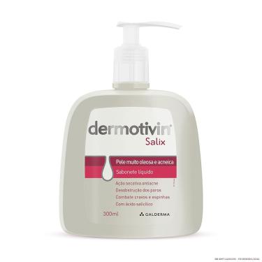 Imagem de Sabonete Líquido Facial Dermotivin Salix Para Acne 300ml