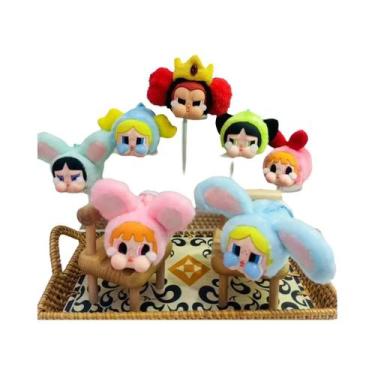 Imagem de Kawaii Powerpuff Girls Brinquedo De Pelúcia Mochila Pingente Chaveiro 