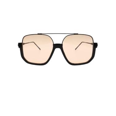 Imagem de Óculos de Sol Aviador Quadrado Blogueira Tendencia Moda Praia UV400 Feminino Unissex - Modelo Maldivas - Cacife Brand (Rose)