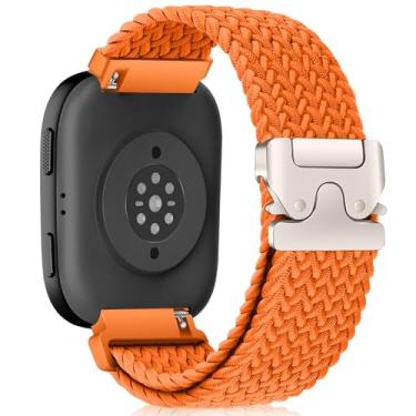 Imagem de MiKoyi Pulseira trançada de nylon de 22 mm compatível com Amazfit Bip 6/5/5 Unity, GTR 4/3 Pro/3/2 eSIM/2e, pulseira trançada elástica, pulseira esportiva de nylon para Amazfit Balance/Cheetah/Cheetah