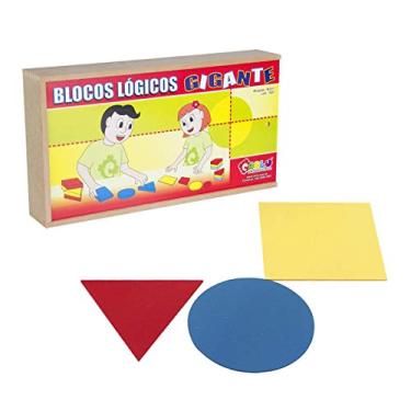 Imagem de BLOCOS LOGICOS GIGANTES - MDF - 48 PC - CX. MAD.