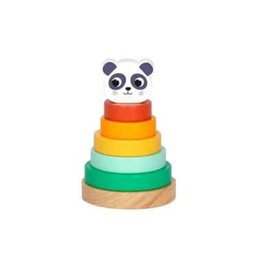 Imagem de Hi Pando Brinquedo Educativo Madeira Torre Encaixe Ursinho Panda