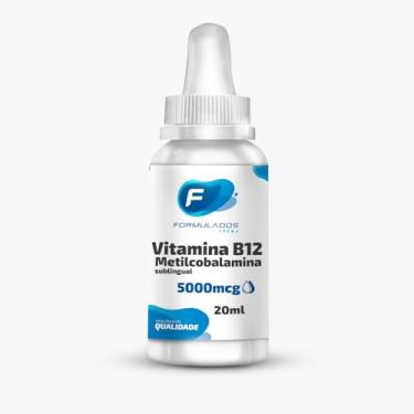 Imagem de Vitamina B12 (Metilcobalamina) 5000mcg Sublingual 20ML