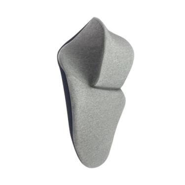 Imagem de WeiLaiKeQi Almofada de apoio para pescoço para cadeira de escritório Almofada de apoio de cabeça Descanso de cabeça Almoço Pausa Viagem ergonômica de espuma, Cinza