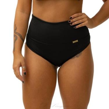 Imagem de Calcinha Segura Barriga Cinta Modeladora Cós Alto Feminina Tanga Compr