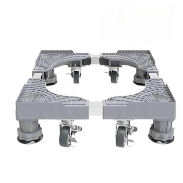 Imagem de Suporte De Geladeira Maquina De Lavar Com Pés e Rodinhas Fogão 65x65cm