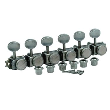 Imagem de Guyker Afinadores de Violão, Relíquia Nickel Aged, 6 em Linha, Destro, Compatível com Telecaster