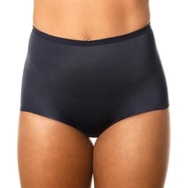 Imagem de Calcinha Demillus Plus Size Cintura Alta Classica 57051, Preto, G